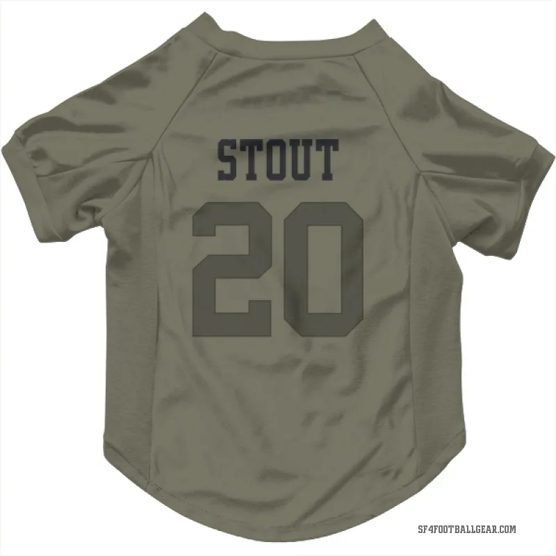 Upton Stout  Olive San Francisco 49ers  Cat & Dog Pet Jersey
