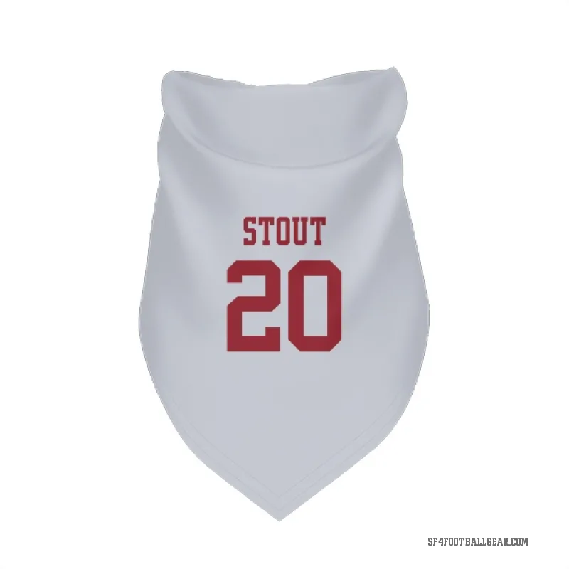 Upton Stout  White San Francisco 49ers  Cat & Dog Pet Bandana
