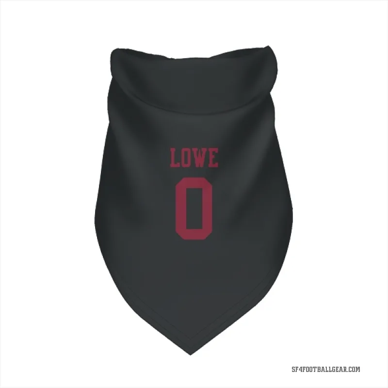 Vederian Lowe  Black San Francisco 49ers  Cat & Dog Pet Bandana