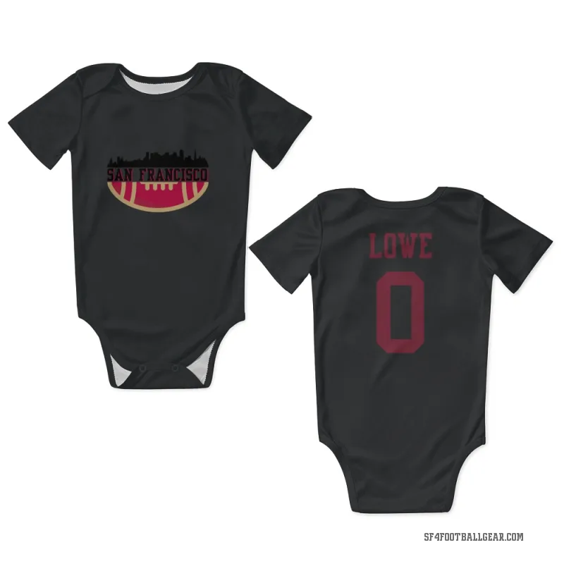Vederian Lowe  Black San Francisco 49ers  Newborn & Infant Bodysuit