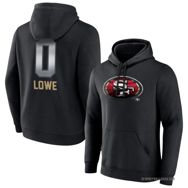 Vederian Lowe Men's Black San Francisco 49ers Midnight Mascot Pullover Hoodie