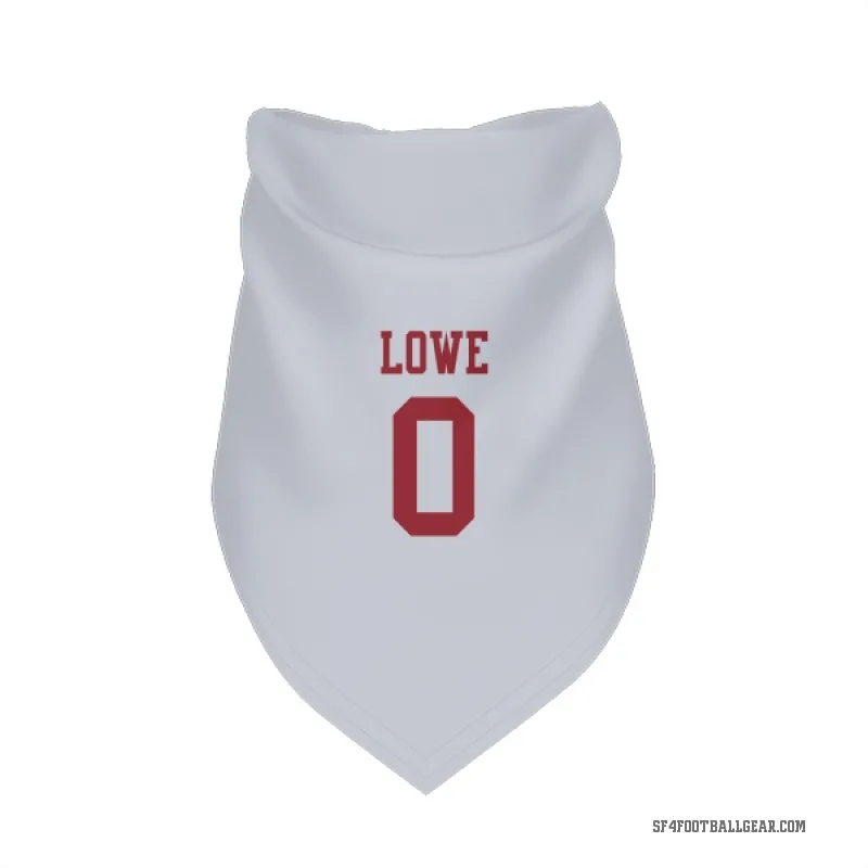 Vederian Lowe  White San Francisco 49ers  Cat & Dog Pet Bandana