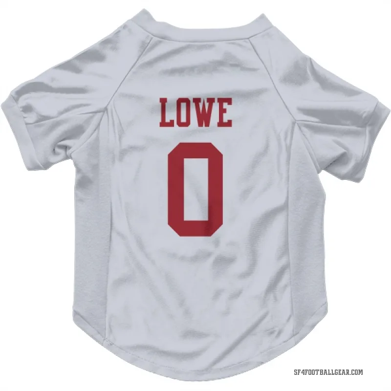 Vederian Lowe  White San Francisco 49ers  Cat & Dog Pet Jersey