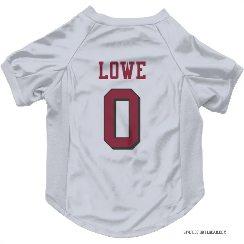 Vederian Lowe  White San Francisco 49ers  Rush Cat & Dog Pet Jersey