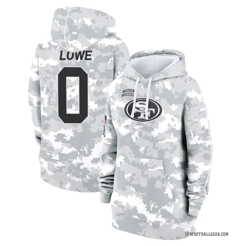 Vederian Lowe Women's Camo San Francisco 49ers Arctic 2024 Salute to Service Club Fleece Pullover Hoodie