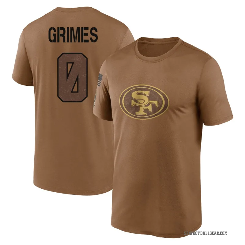 Wesley Grimes Men's Brown San Francisco 49ers 2023 Salute To Service Performance T-Shirt