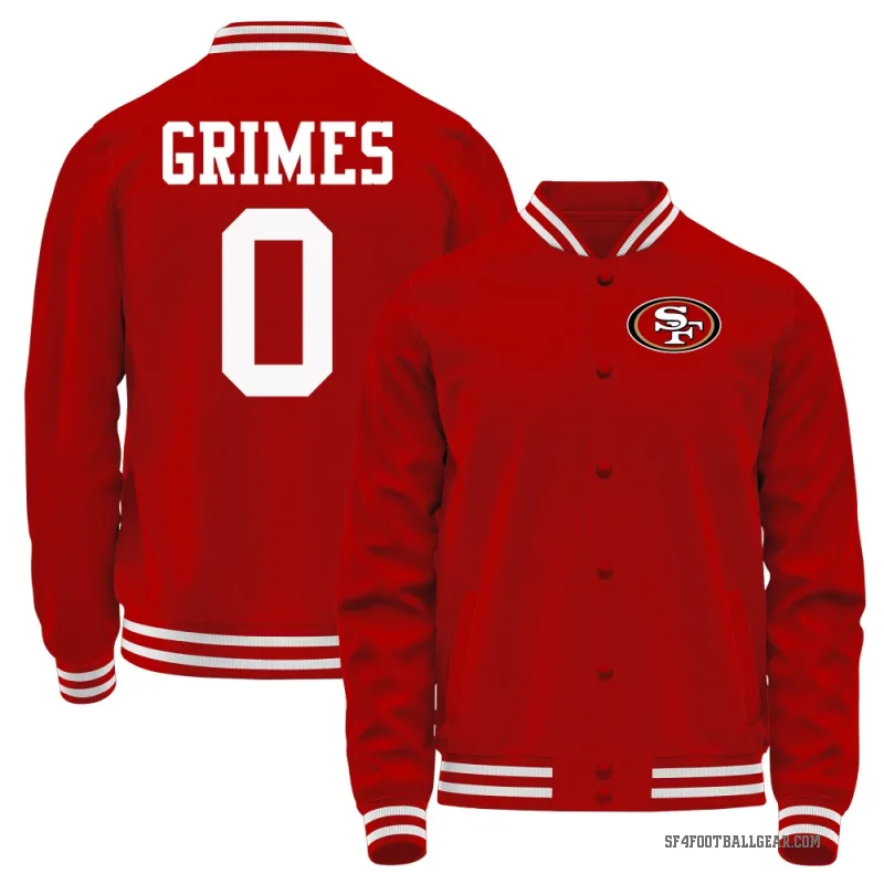 Wesley Grimes Youth Red San Francisco 49ers Full-Snap Jacket