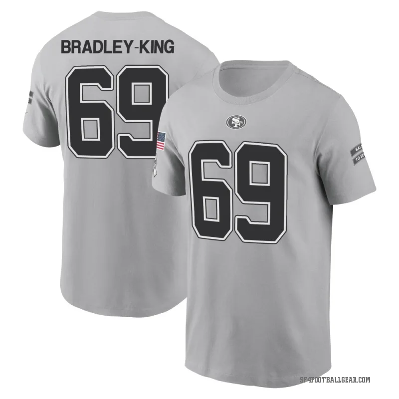 William Bradley-King Men's Gray San Francisco 49ers 2024 Salute to Service T-Shirt