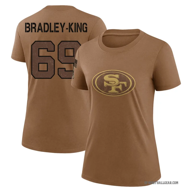 William Bradley-King Women's Brown San Francisco 49ers 2023 Salute To Service Performance T-Shirt