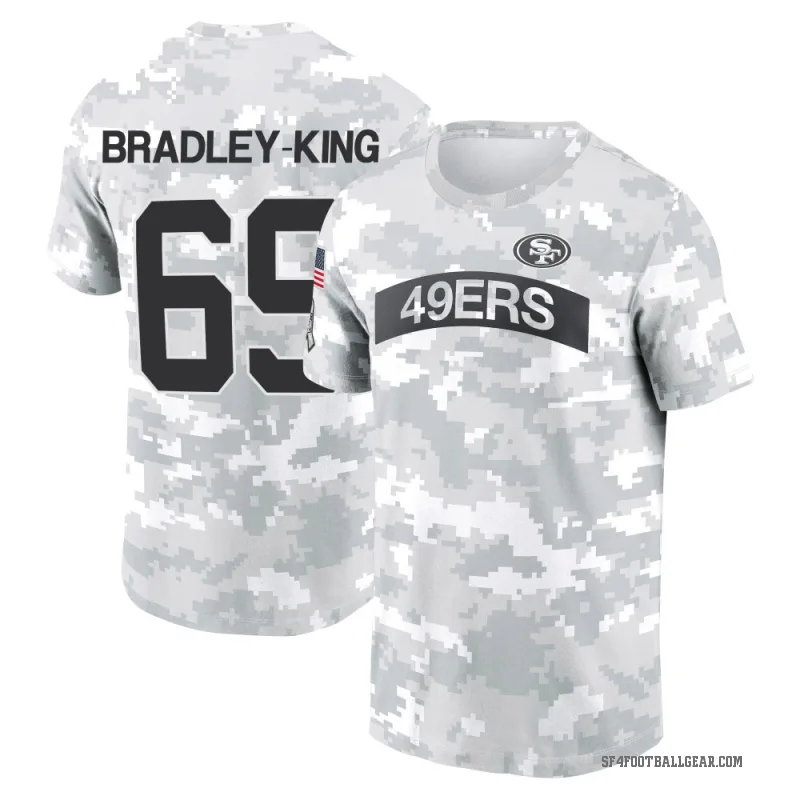 William Bradley-King Youth Camo San Francisco 49ers Arctic 2024 Salute to Service Performance T-Shirt