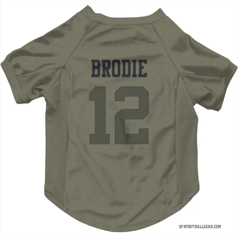 Wilson John Brodie  Olive San Francisco 49ers  Cat & Dog Pet Jersey