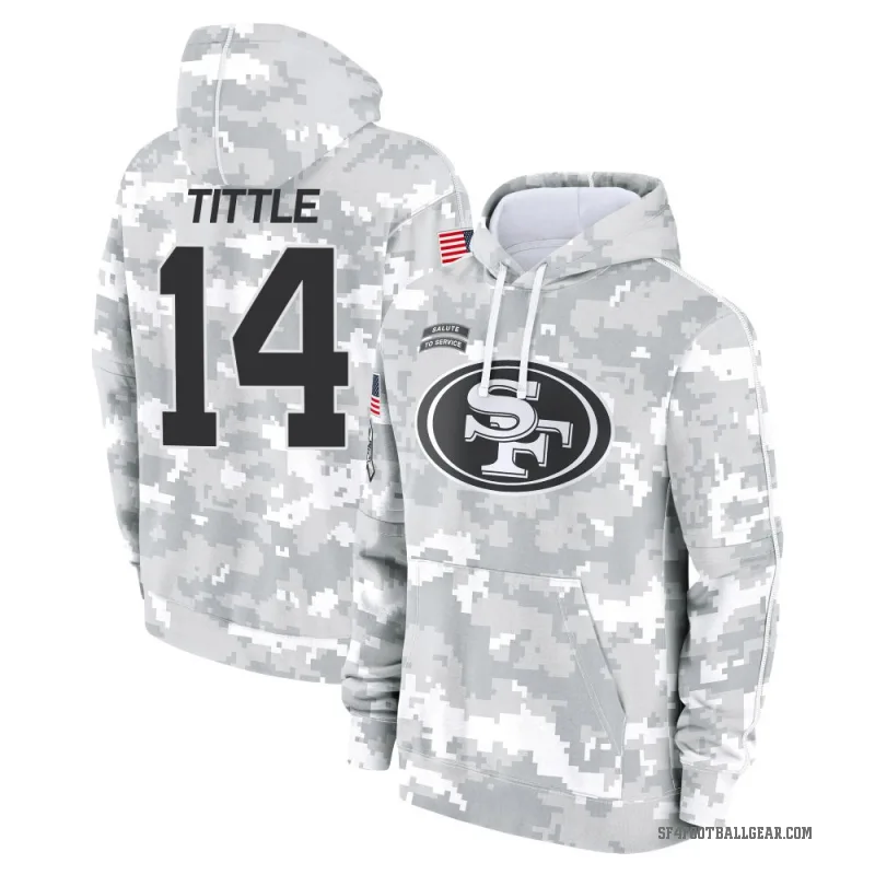 Y.A. Tittle Men's Camo San Francisco 49ers Arctic 2024 Salute to Service Club Fleece Pullover Hoodie