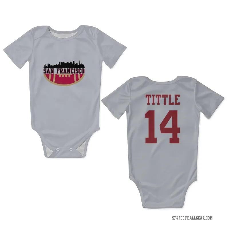 Y.A. Tittle  White San Francisco 49ers  Newborn & Infant Bodysuit