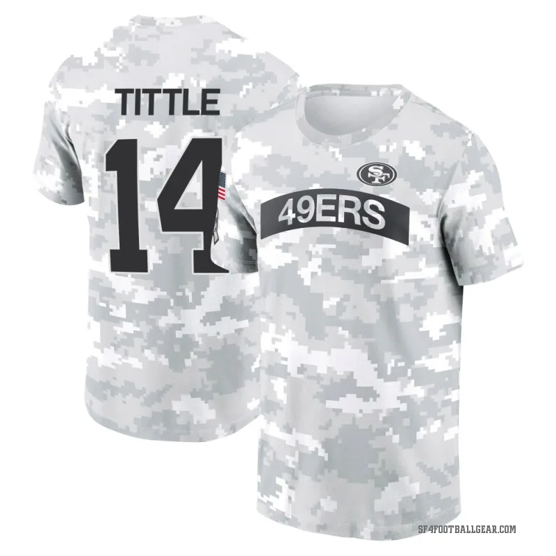 Y.A. Tittle Youth Camo San Francisco 49ers Arctic 2024 Salute to Service Performance T-Shirt