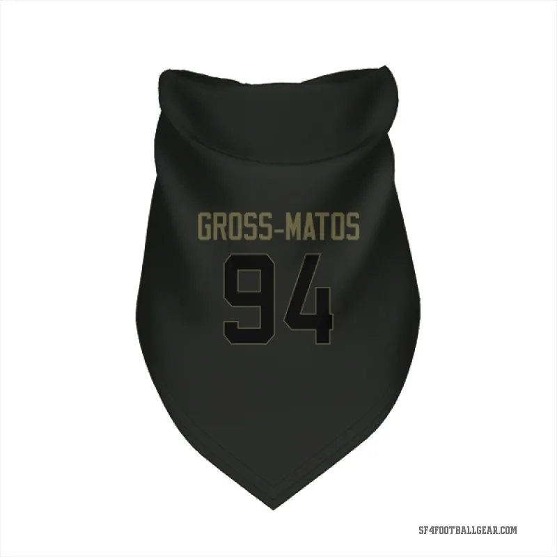 Yetur Gross-Matos  Black San Francisco 49ers  Service Cat & Dog Pet Bandana