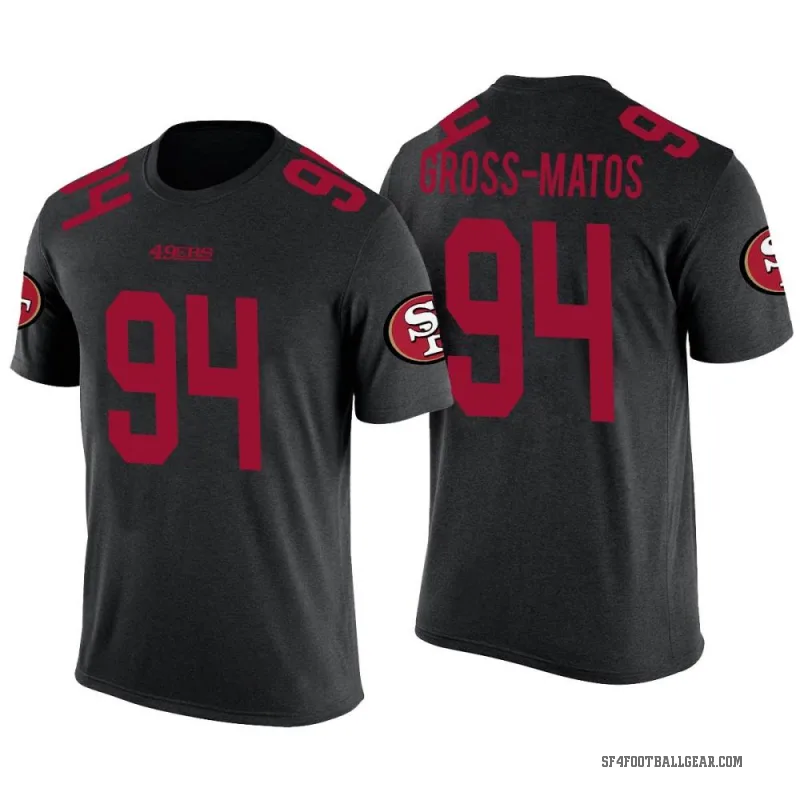 Yetur Gross-Matos Men's Black San Francisco 49ers Color Rush T-Shirt
