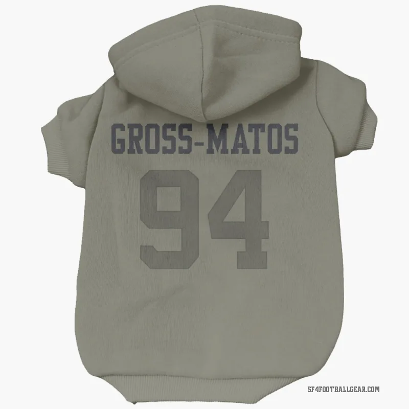 Yetur Gross-Matos  Olive San Francisco 49ers  Cat & Dog Pet Hoodie