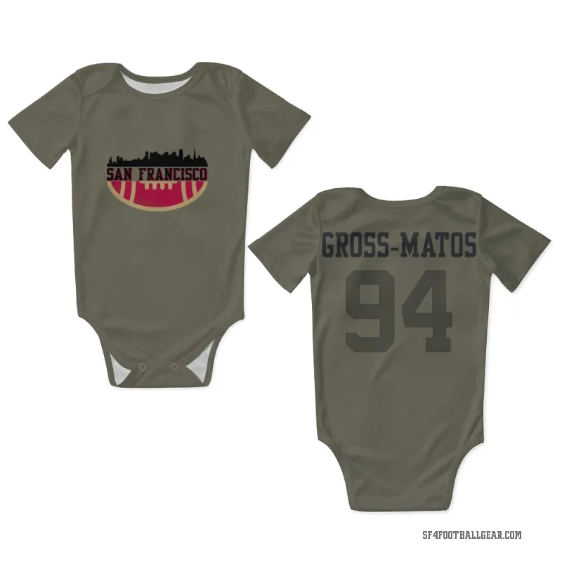 Yetur Gross-Matos  Olive San Francisco 49ers  Newborn & Infant Bodysuit