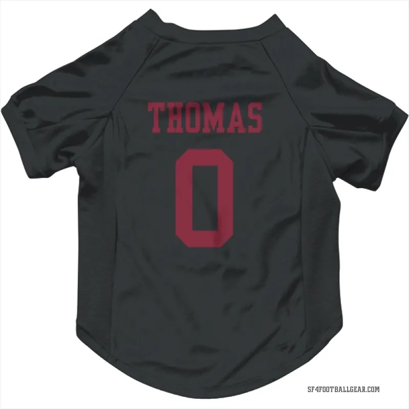 Zach Thomas  Black San Francisco 49ers  Cat & Dog Pet Jersey
