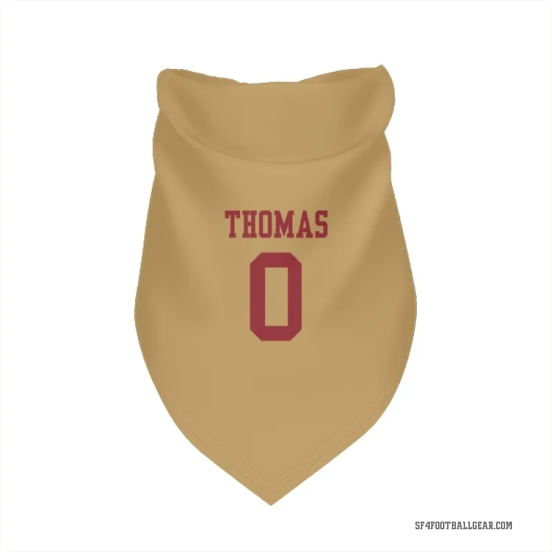 Zach Thomas  Gold San Francisco 49ers  Cat & Dog Pet Bandana