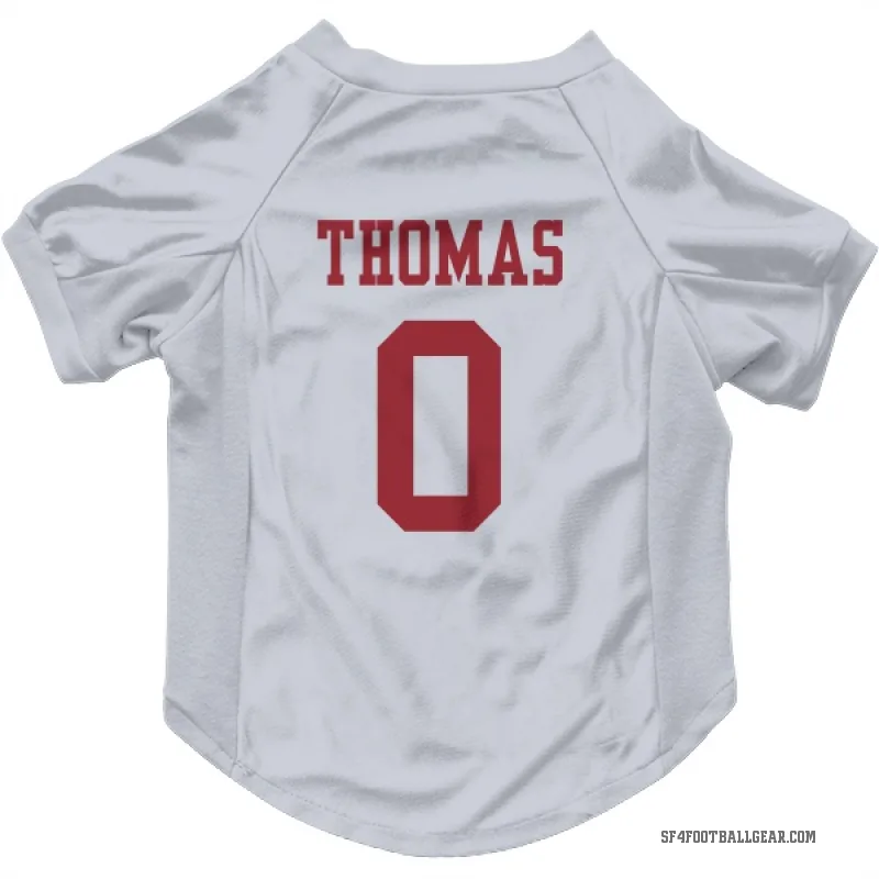 Zach Thomas  White San Francisco 49ers  Cat & Dog Pet Jersey