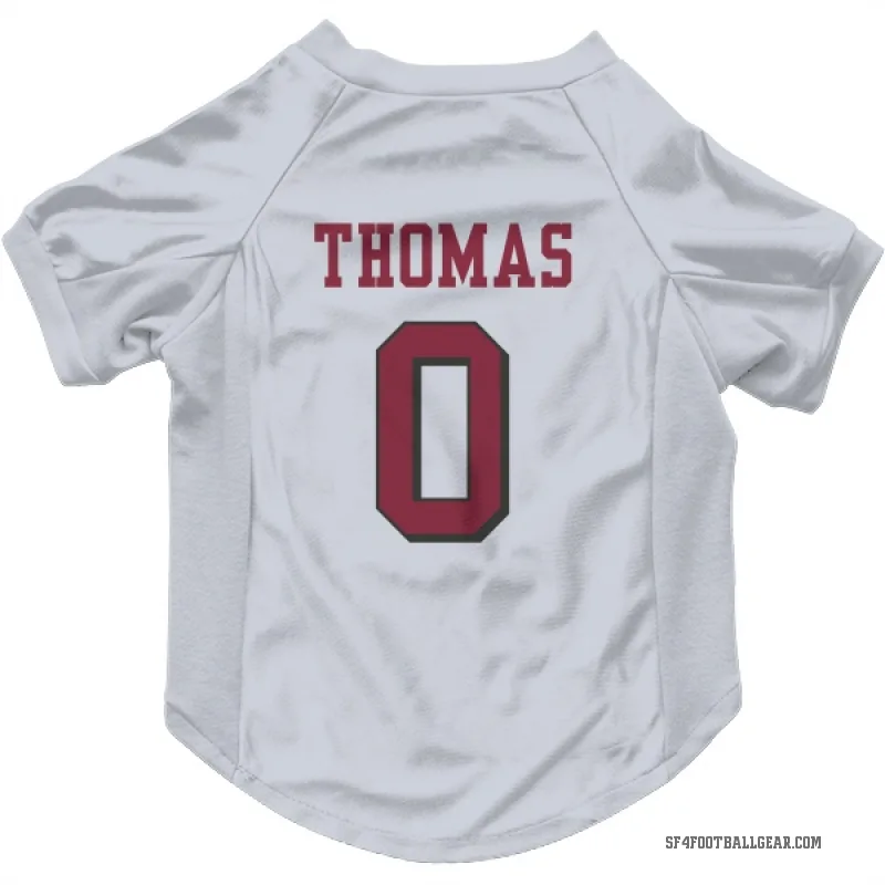 Zach Thomas  White San Francisco 49ers  Rush Cat & Dog Pet Jersey