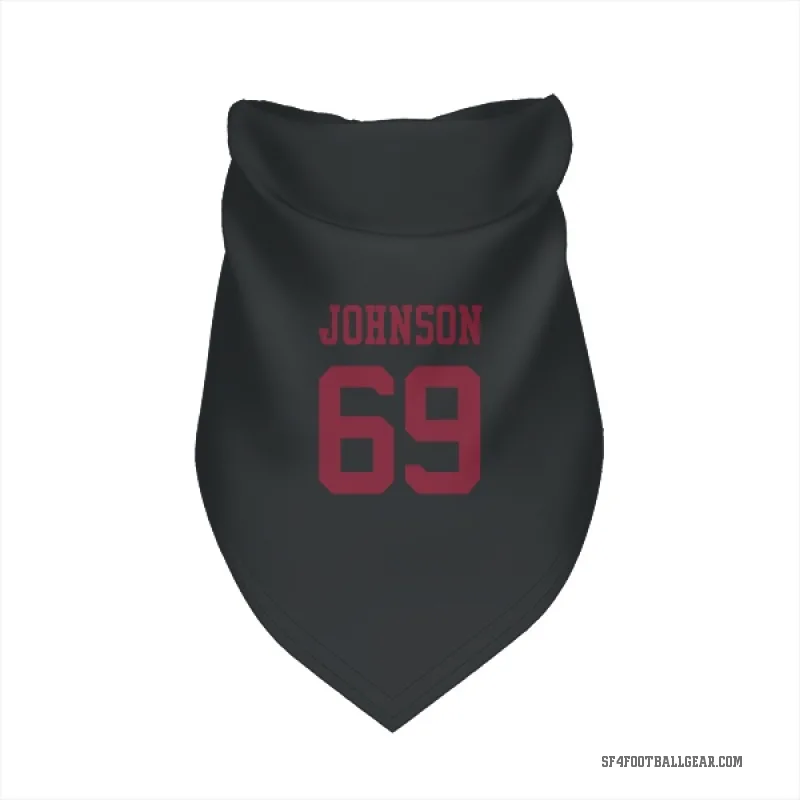 Zack Johnson  Black San Francisco 49ers  Cat & Dog Pet Bandana