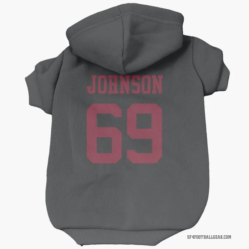 Zack Johnson  Black San Francisco 49ers  Cat & Dog Pet Hoodie