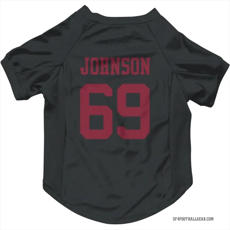 Zack Johnson  Black San Francisco 49ers  Cat & Dog Pet Jersey