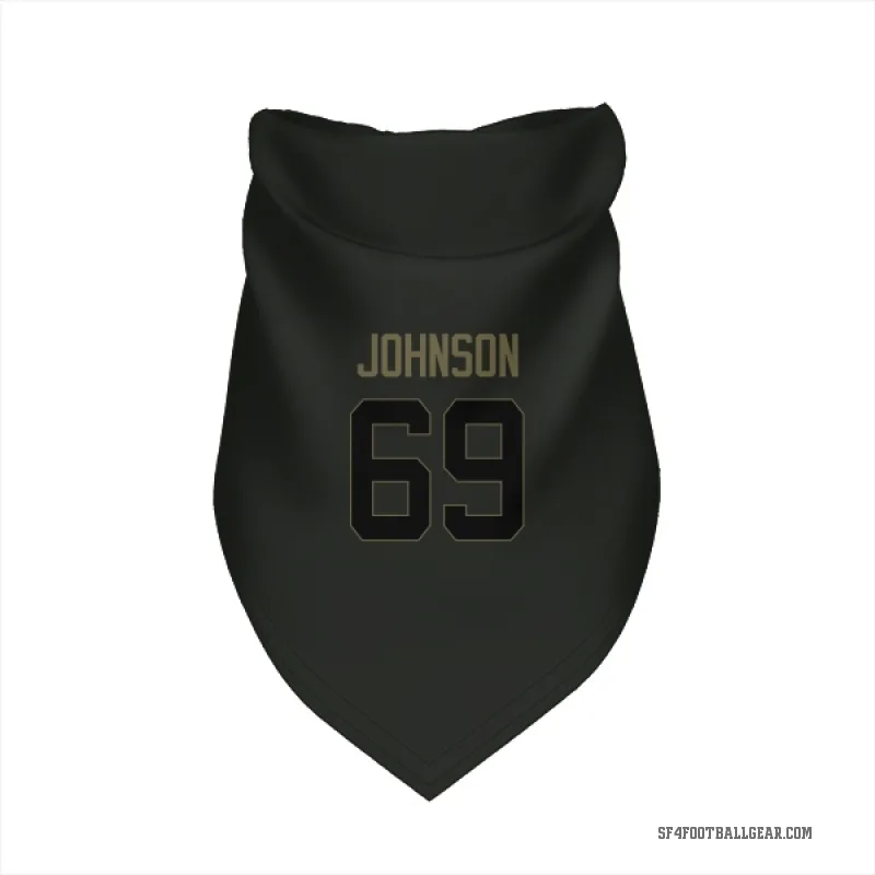 Zack Johnson  Black San Francisco 49ers  Service Cat & Dog Pet Bandana