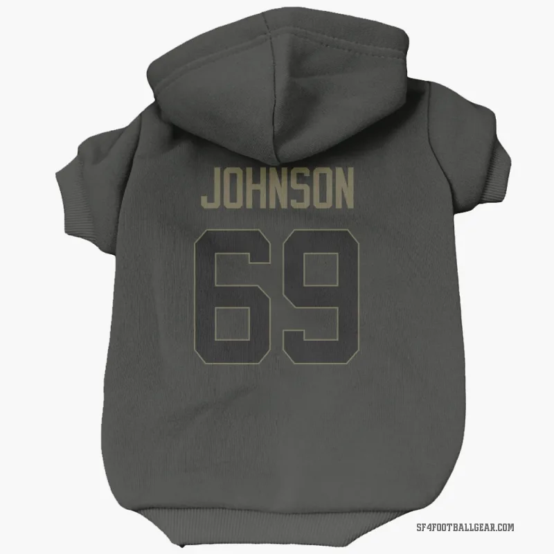 Zack Johnson  Black San Francisco 49ers  Service Cat & Dog Pet Hoodie