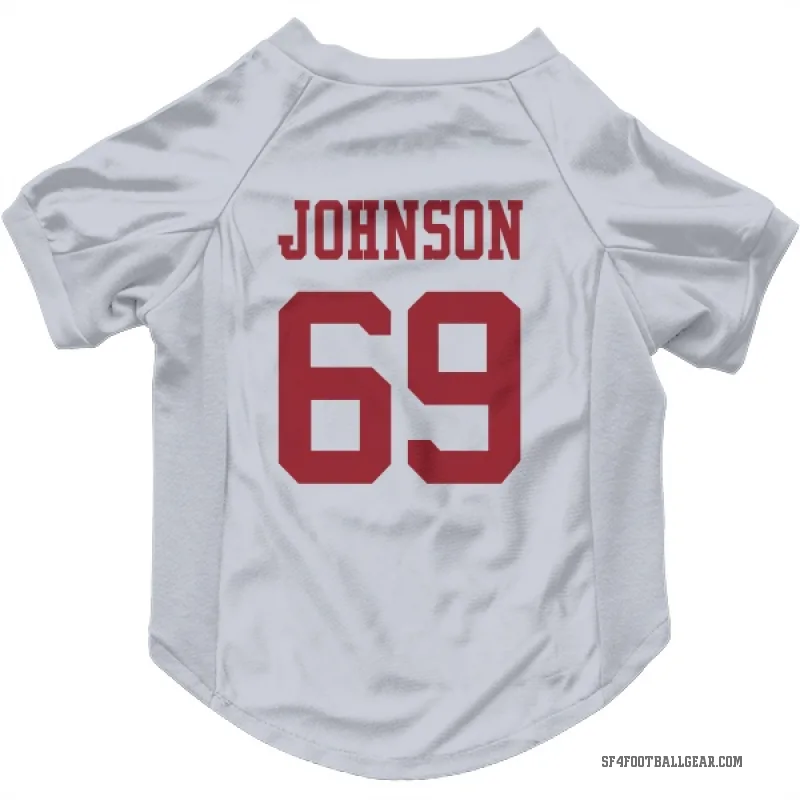 Zack Johnson  White San Francisco 49ers  Cat & Dog Pet Jersey