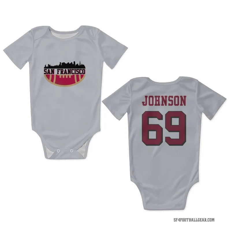 Zack Johnson  White San Francisco 49ers  Rush Newborn & Infant Bodysuit