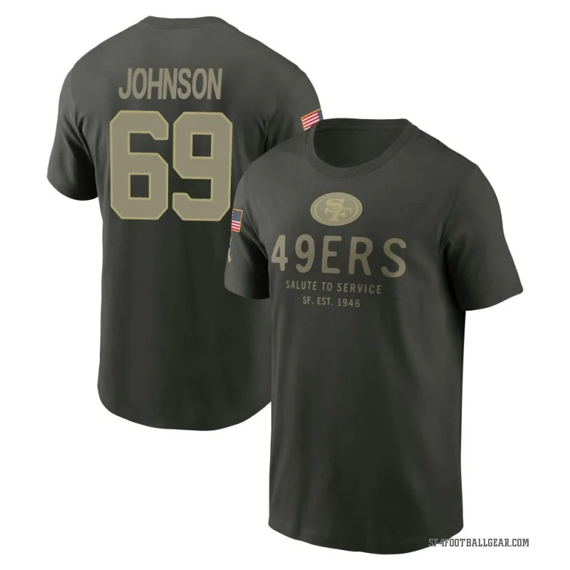 Zack Johnson Youth Green San Francisco 49ers Forest/ 2025 Salute to Service Sideline Primary Edge T-Shirt